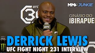 Derrick Lewis Brushes Off Reckless Driving Arrest Plans to Submit Jailton Almeida  UFC Sao Paulo [upl. by Dallas]