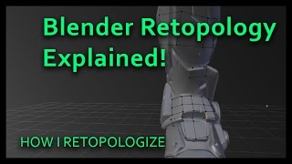 Retopology in Blender explained [upl. by Resa]