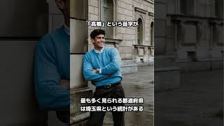 【高橋】苗字にまつわる雑学 shorts 雑学 苗字 名字 性格 [upl. by Ingmar]