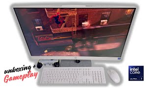 Unboxing HP 27quot AllinOne Touchscreen Desktop  Intel Core Ultra 7 processor [upl. by Grannie561]