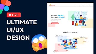🔴 Designing the ULTIMATE ELearning Website UI in Figma 📚 LIVE 🔴 [upl. by Belldas]