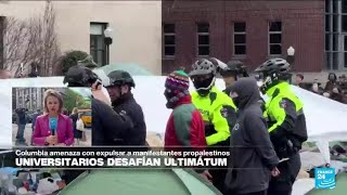 Informe desde Washington continúan manifestaciones frente a la Universidad de Columbia [upl. by Sawyer]