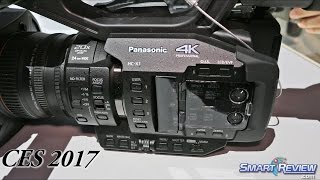 CES 2017  Panasonic HC X1 Professional 4K Camcorder  60p 4K  SmartReviewcom [upl. by Jaenicke]