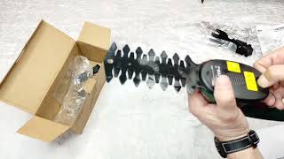 Unboxing video72V Cordless Grass Shear amp Hedge Trimmer 2 in 1 Battery Rechargeable Shear PGHS72 [upl. by Kirima]