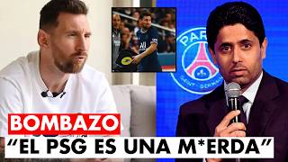 ¡BOMBAZO ¡EL PSG EN SHOCK POR LAS PALABRAS DE MESSI [upl. by Samal860]