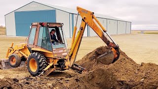 Digging A Farm Shop Holding Tank [upl. by Levi]