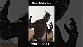 Marvel Entries Now Vs Then🔥 Black Panther Edit  shorts thor ironman avengers marvel [upl. by Ynabe730]