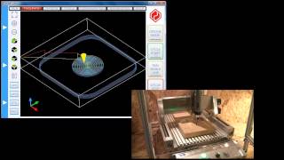 UCCNC control software toolpath demonstration [upl. by Christensen792]