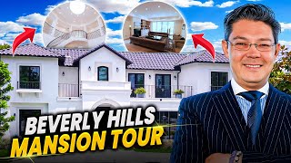 22900000 Incredible Beverly Hills Mansion Tour with Christophe Choo Global Luxury Real Estate [upl. by Aihsekel]