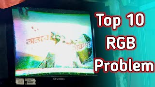 Crt Tv RGB Color Problem  China Tv Color Problem Bangla  Picture Tube Problem 180 Voltage Problem [upl. by Octavus]