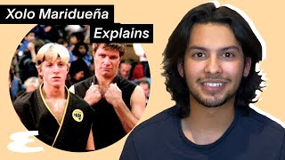 Cobra Kai Star Reacts to Fan Theories  Explain This  Esquire [upl. by Atniuq]