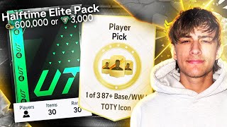 MASSIVE 600K SHOWDOWN HALFTIME ELITE PACK WITH ICON PLAYER PICK [upl. by Cutcliffe]