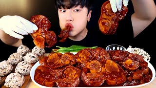 쫄깃쫄깃 드디어 먹어보는 quot우족찜quot 먹방 🔥브이로그 있음🔥 SPICY BRAISED BEEF FEET MUKBANG ASMR [upl. by Titos795]