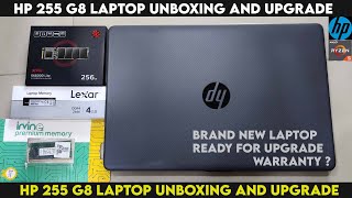 HP 255 G8 Notebook PC Unboxing Review And Upgrade  Brand New Laptop Ram And SSD Upgradation [upl. by Killarney]