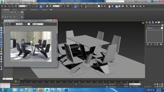 Tutorial on Modeling a stylish dinning table and chair in 3dsmax [upl. by Girardo]