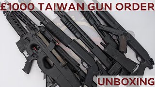 PREVIEW UNBOXING £1000 TAIWAN GUN ORDER UNBOXING SEPT 2020  10 GUNS  2 PARCELS [upl. by Anagrom]