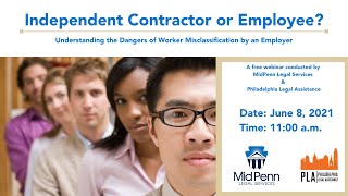 Independent Contractor or Employee  Worker Misclassification [upl. by Nellir604]