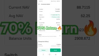 🚀🚀Parag Parikh flexi cap fund giving 70 Return🔥 Best flexi cap fund for 2024🔥 shorts ytshorts [upl. by Einnij]