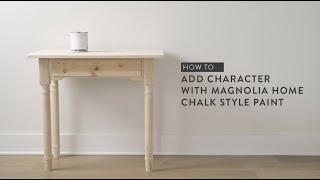 How To Add Character with Magnolia Home Chalk Style Paint [upl. by Nnylsaj]