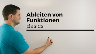 Ableitung Ableiten von Funktionen Basics Grundlagen Differenzieren  Mathe by Daniel Jung [upl. by Sabsay]