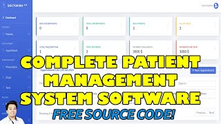 Complete Patient Management System Software in PHP MySQL  Free Source Code Download [upl. by Reteid]