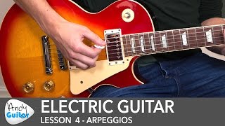 Electric Guitar Lesson 4  Picked Arpeggios for Beginners [upl. by Rosenberger149]