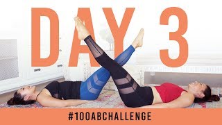 Day 3 100 Double Leg Lifts  100AbChallenge w my sister [upl. by Aracahs251]