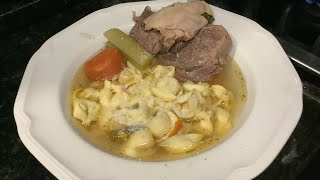 Tortellini with Brodo di carne Tortellini with chicken and beef soup Recipe [upl. by Onidranreb]