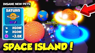 SPACE ISLAND Is Here In Tapping Gods And THESE SPACE PETS ARE INSANE Roblox [upl. by Hjerpe339]