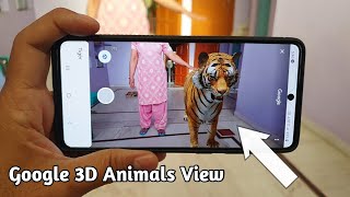 How to View Google 3D Animals in Your Mobile \ AR Feature [upl. by Dleifniw]