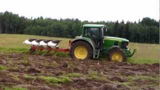 John Deere 6830 ploughing [upl. by Adnorrehs731]