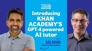 Meet your kid’s new AI tutor with Khan Academy founder and CEO Sal Khan  Rapid Response [upl. by Baudelaire]