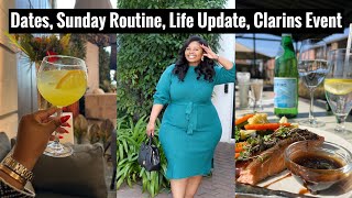 Vlog  Dates Sunday Routine Clarins Event amp Life Update QampA [upl. by Anayad]