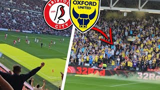 LATE COMEBACK and 3500 OXFORD FANS at Bristol City 21 Oxford United [upl. by Housum]