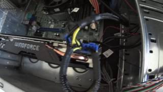 Upgrade Dell Optiplex desktop to Tower Box  with Radeon R9 390 [upl. by Ailam]