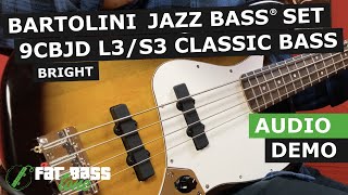 Bartolini Classic Bass 3 Bright Dual Inline Humcancelling Jazz Bass® Pickup Set Demo [upl. by Anna299]