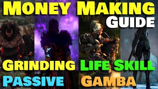 BDO Money Making Guide  Grinding  Life Skills  Passive  Gamba [upl. by Derf]