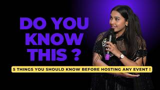 5 THINGS YOU SHOULD KNOW BEFORE HOSTING ANY EVENT  Anchoring Tips  How to become an anchor [upl. by Entwistle]