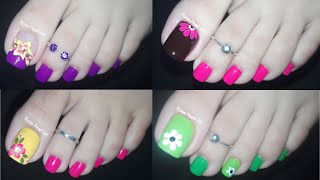 My Top 15 Toe Nail Art Compilation For Summers Pedicure Nail Art Ideas  Rose Pearl [upl. by Hana807]