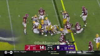 Alabama OLOffense vs LSU Defense 2024 [upl. by Ellerahc415]