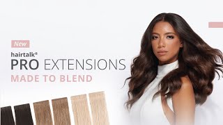 NEW hairtalk® PRO extensions Made to Blend [upl. by Alburg]