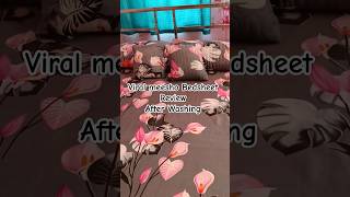 Viral Bedsheet Review😡😭from meesho After Washing Bedsheet Review meeshoviralshortsdiydiwalidecor [upl. by Siravat]