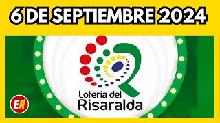 Resultado de la LOTERIA DE RISARALDA del viernes 6 de septiembre de 2024 💫✅💰 [upl. by Benge]