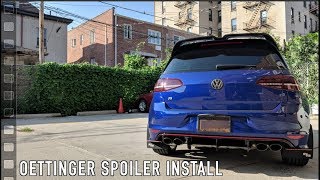 Oettinger Style Spoiler from AliExpress Install  MK7 Golf GTI R [upl. by Nethsa]