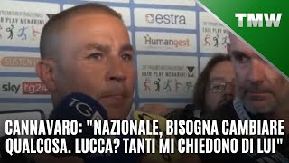 Fabio Cannavaro quotNazionale bisogna cambiare qualcosa Lucca Tanti mi chiedono di luiquot [upl. by Aylward]