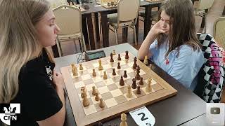 O Komissarova 1834 vs Pinkamena 1797 Chess Fight Night CFN Blitz [upl. by Nils]