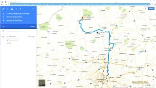 Use Google Maps on pc to make Car Navigation Route [upl. by Candi512]