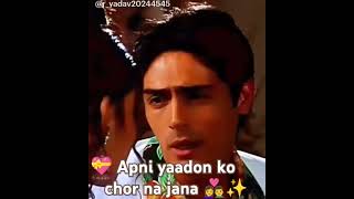 Apni yaadon ko chor na jana songpyar ishq aur mohabbat ❤️‍🔥🥰✨😘 [upl. by Anhcar]