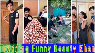 Mytiktokfamily  Beauty Khan TIK TOK Videos Trending Beauty Khan Husband Wife Comedy Funny Trending [upl. by Whetstone495]