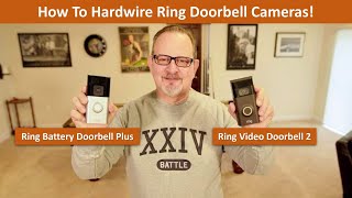 How To Hardwire Ring Doorbell Cameras Works With New Ring Battery Doorbell Plus ringdoorbell diy [upl. by Rozelle]